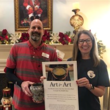 Fine Arts Presents Check to The WARM Place