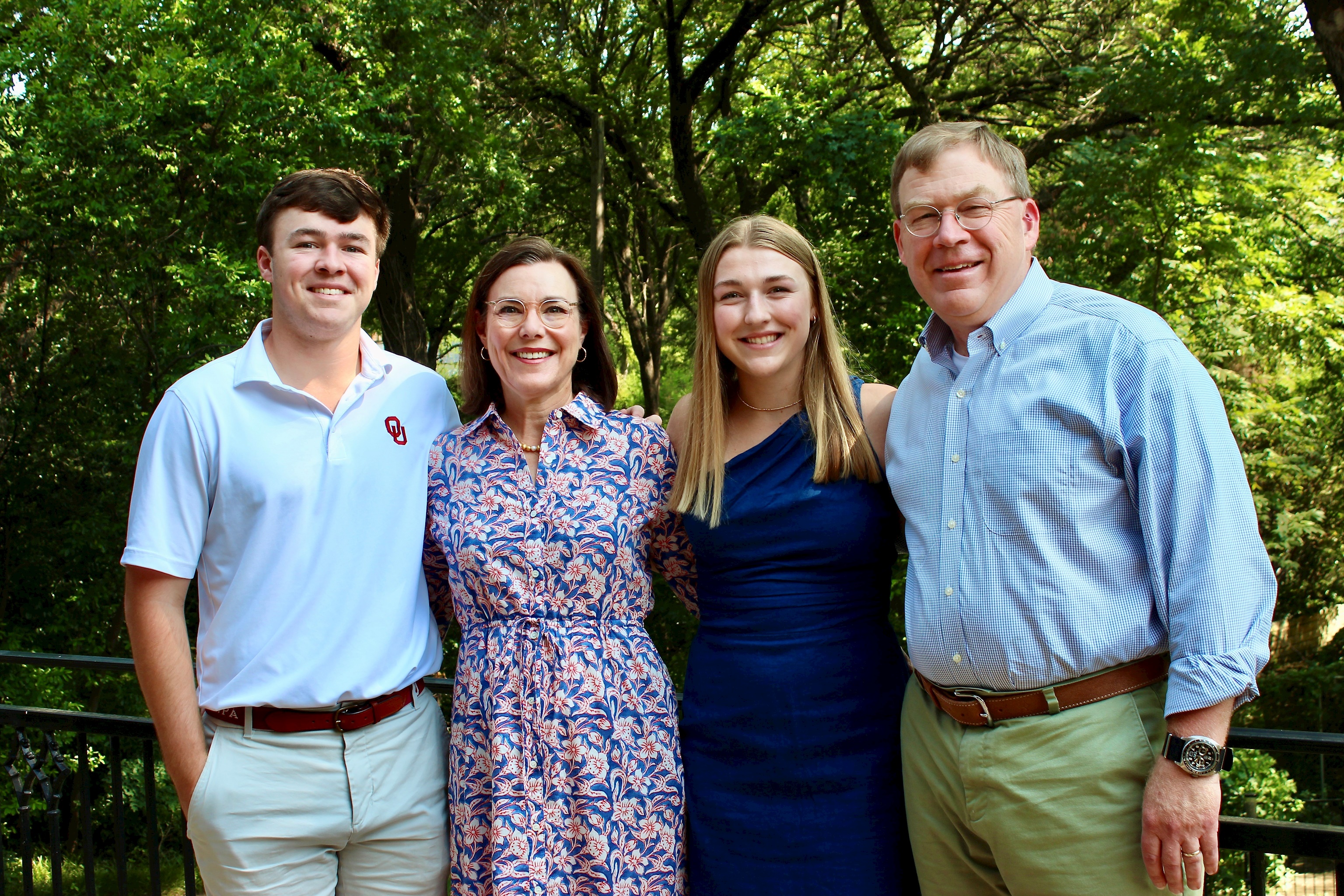 The Anderson Family: Walker '23, Tasa '88, Margaret '25 and Frank